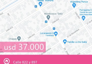 VENTA de CASA A RECICLAR sobre GRAN LOTE